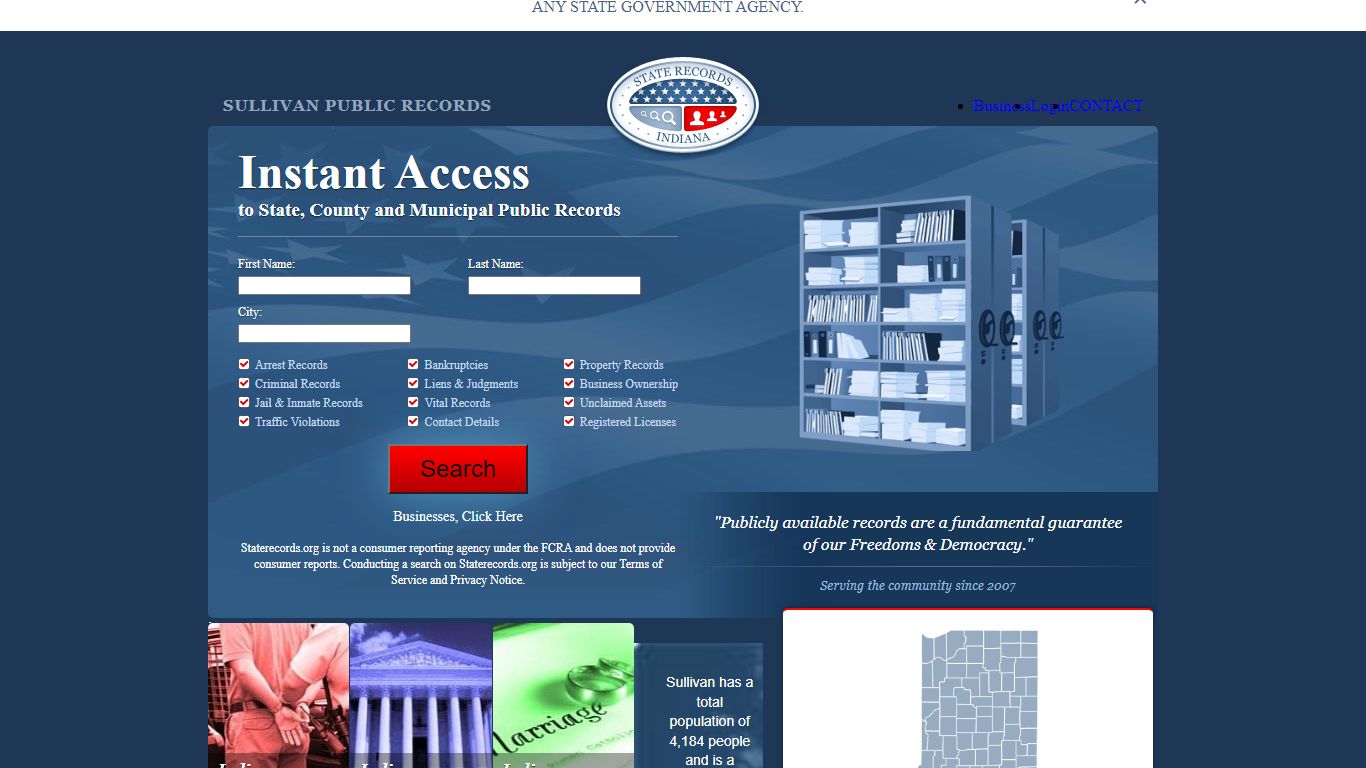 Sullivan Arrest and Public Records | Indiana.StateRecords.org